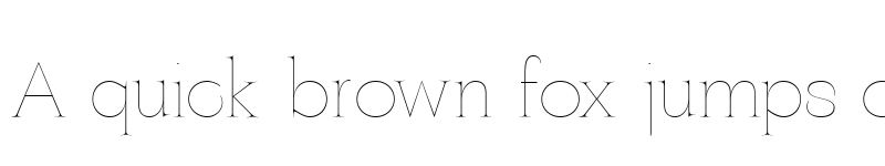 Preview of ZT Yaglo Thin font