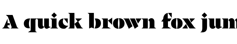 Preview of Zubtrak Stencil Black font