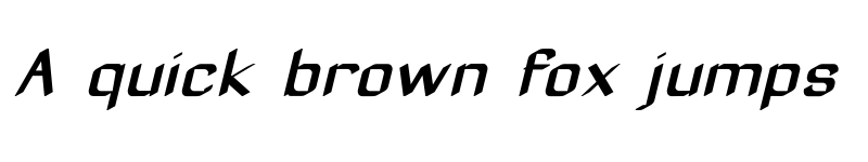 Preview of Zyphyte Medium Italic font