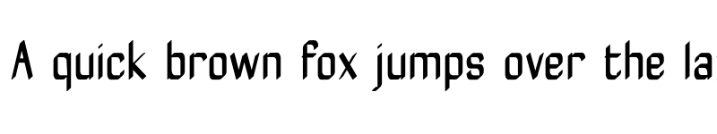 Preview of ZyphyteCondense Regular font